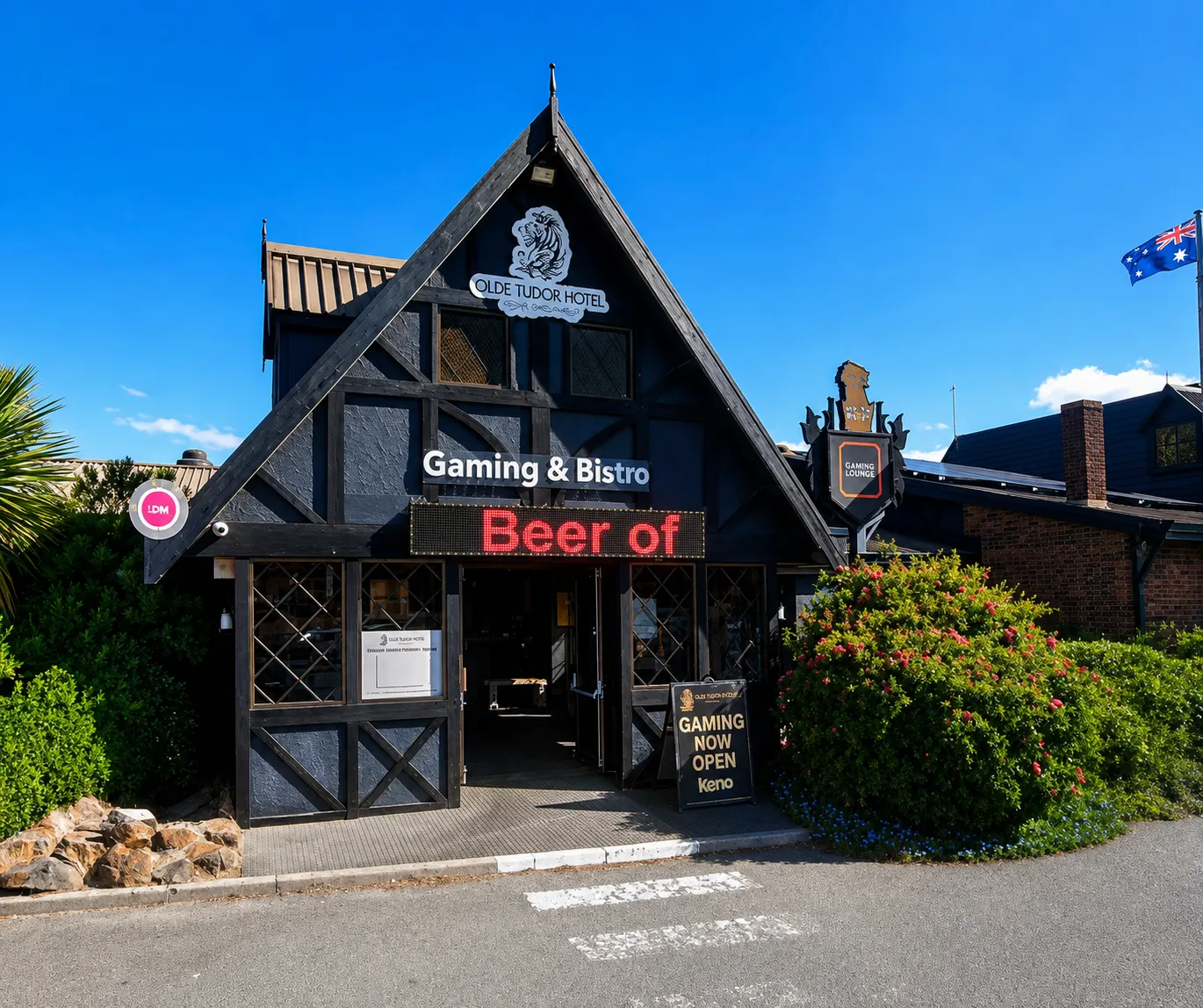 Roadside LED display installed at a hotel in Prospect, Launceston.